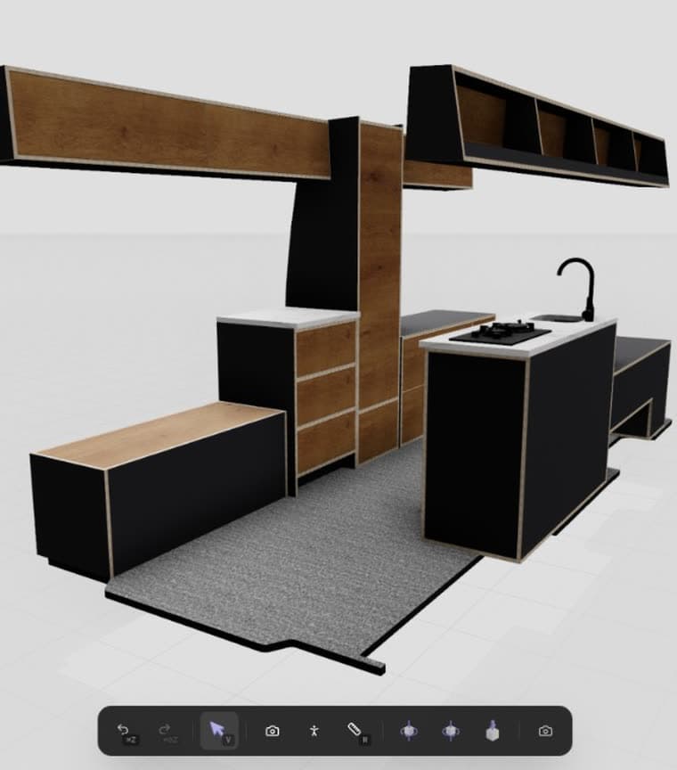 Charcoal furniture finish preset